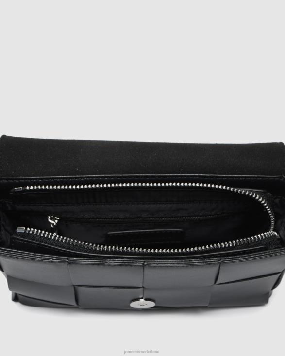 honing crossbodytas 46LN398 zwart leer Jo Mercer accessoires