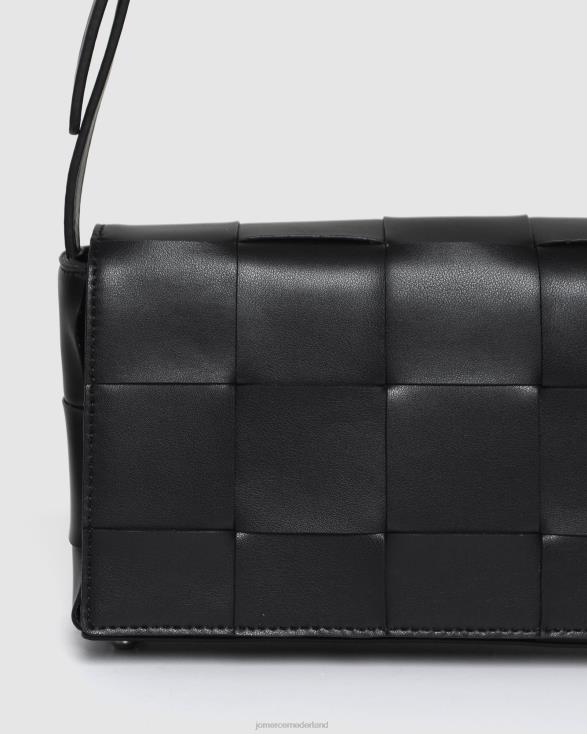 honing crossbodytas 46LN398 zwart leer Jo Mercer accessoires