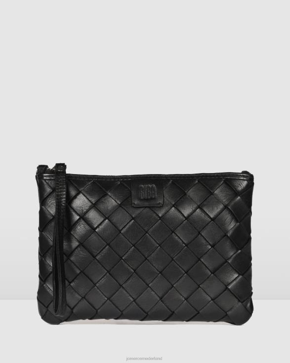 Biba Lewisburg buideltas 46LN473 zwart leer Jo Mercer accessoires