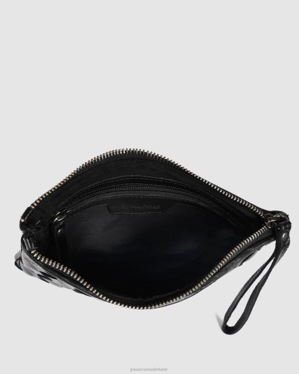 Biba Lewisburg buideltas 46LN473 zwart leer Jo Mercer accessoires