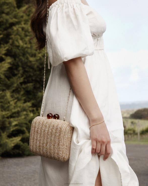 Zoella koppeling 46LN450 natuurlijke raffia Jo Mercer accessoires
