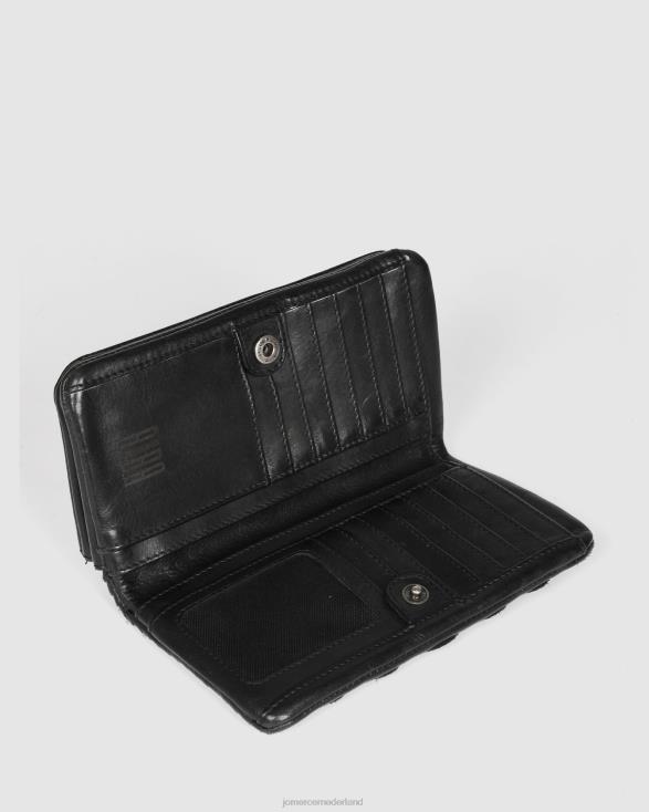 Biba Hardy portemonnee 46LN472 zwart leer Jo Mercer accessoires