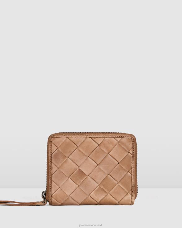Biba Lewisburg mini-portemonnee 46LN471 taupe leer Jo Mercer accessoires