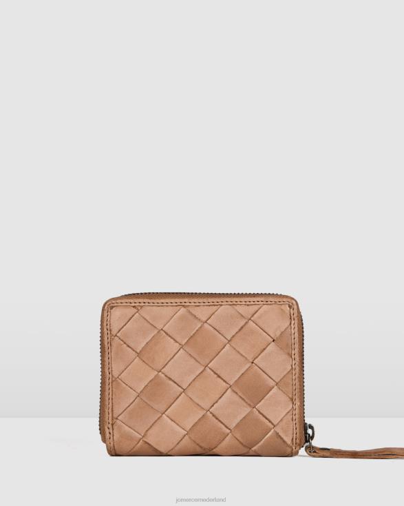 Biba Lewisburg mini-portemonnee 46LN471 taupe leer Jo Mercer accessoires