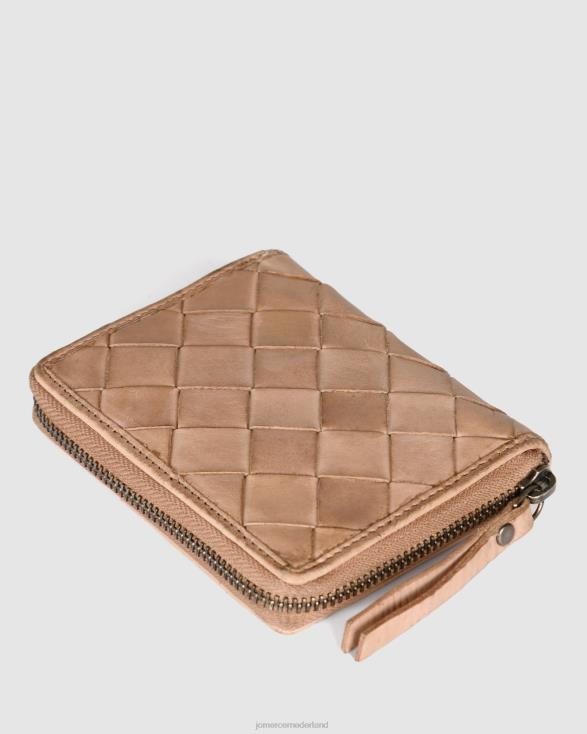 Biba Lewisburg mini-portemonnee 46LN471 taupe leer Jo Mercer accessoires