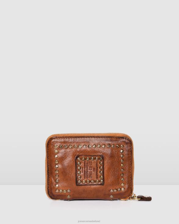 Campomaggi Monte Carlo portemonnee 46LN468 cognac leer Jo Mercer accessoires