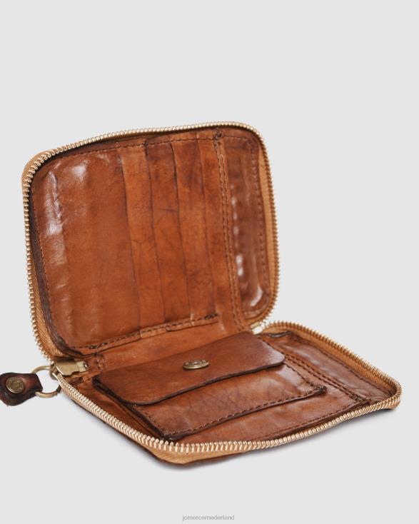 Campomaggi Monte Carlo portemonnee 46LN468 cognac leer Jo Mercer accessoires