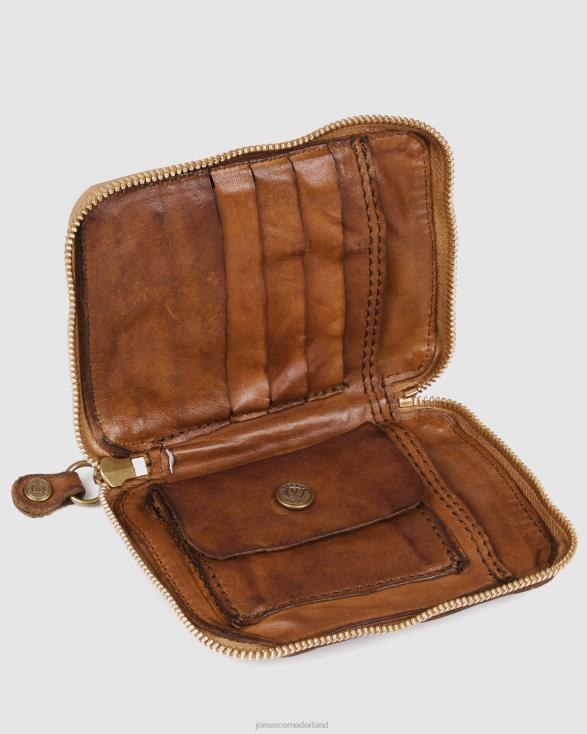 Campomaggi orchideeea2 kleine portemonnee 46LN469 cognac leer Jo Mercer accessoires