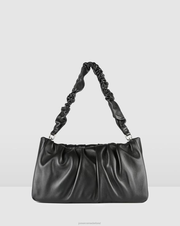 Arcadia schoudertas 46LN429 zwart leer Jo Mercer accessoires