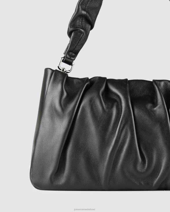 Arcadia schoudertas 46LN429 zwart leer Jo Mercer accessoires