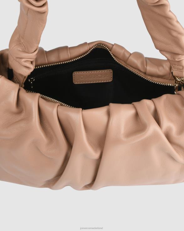 Arcadia schoudertas 46LN430 beige leer Jo Mercer accessoires