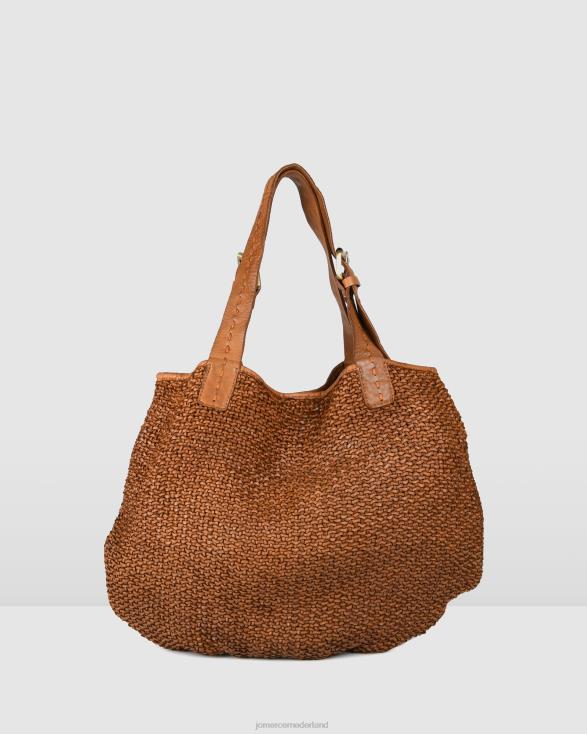 Biba Bristow schoudertas 46LN433 bruin leer Jo Mercer accessoires