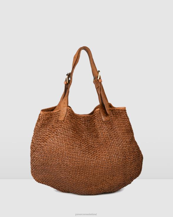 Biba Bristow schoudertas 46LN433 bruin leer Jo Mercer accessoires