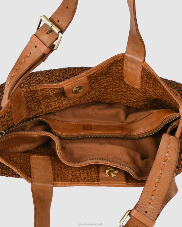 Biba Bristow schoudertas 46LN433 bruin leer Jo Mercer accessoires