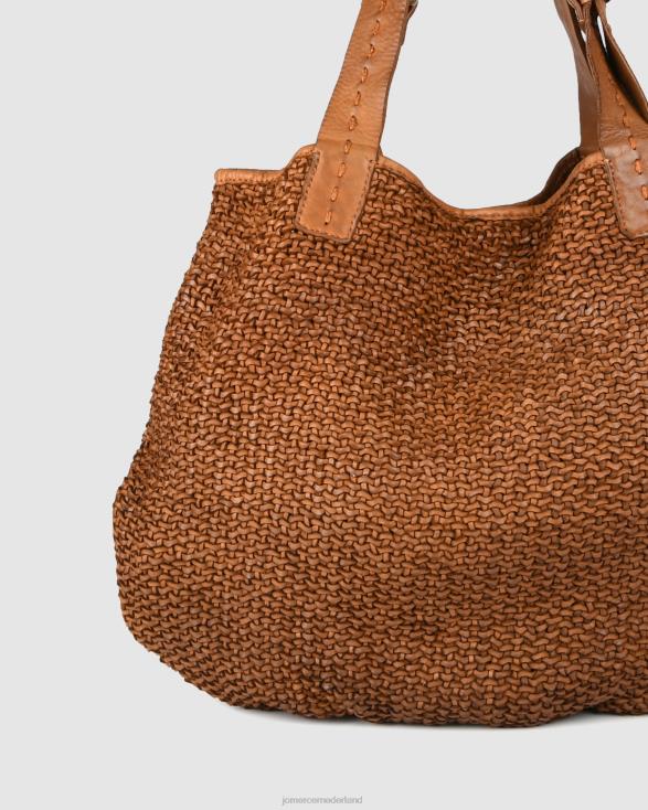 Biba Bristow schoudertas 46LN433 bruin leer Jo Mercer accessoires