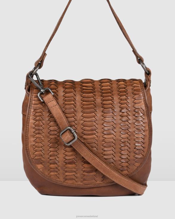 Biba Hardy kleine schoudertas 46LN444 bruin leer Jo Mercer accessoires