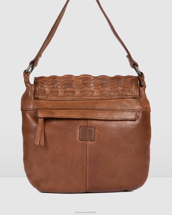 Biba Hardy kleine schoudertas 46LN444 bruin leer Jo Mercer accessoires