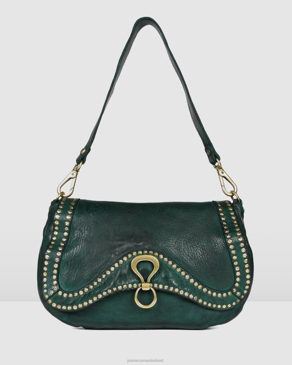 Campomaggi Acqua-schoudertas 46LN441 flesgroen leer Jo Mercer accessoires