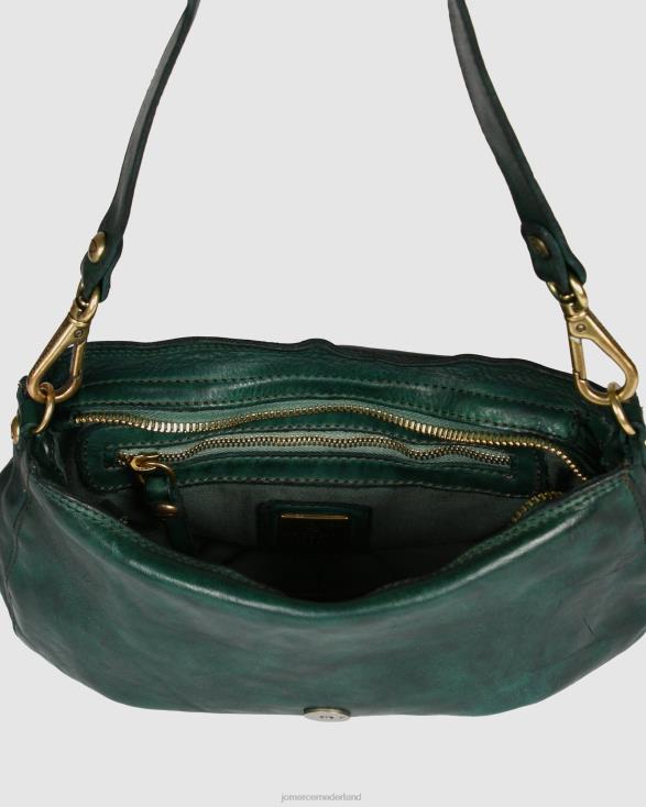 Campomaggi Acqua-schoudertas 46LN441 flesgroen leer Jo Mercer accessoires