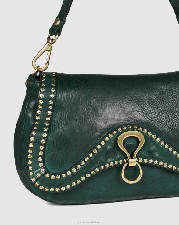 Campomaggi Acqua-schoudertas 46LN441 flesgroen leer Jo Mercer accessoires