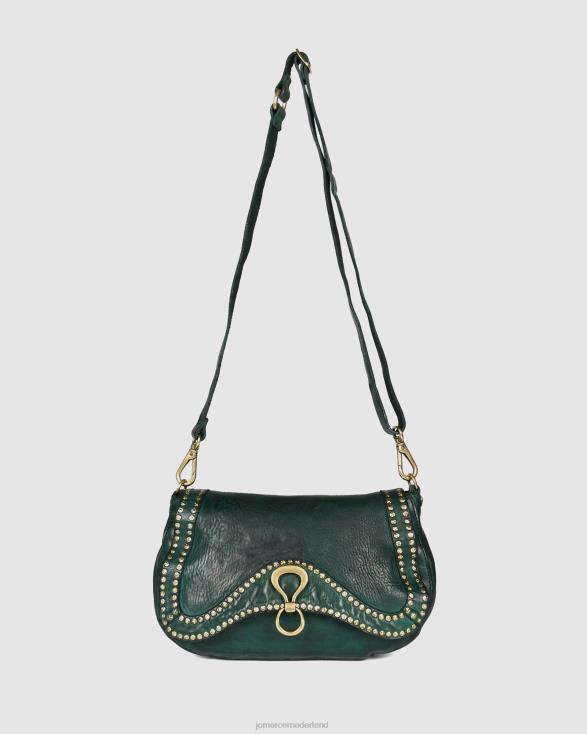 Campomaggi Acqua-schoudertas 46LN441 flesgroen leer Jo Mercer accessoires