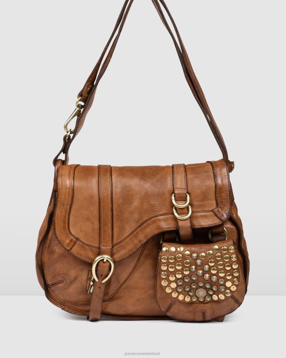 Campomaggi Arya schoudertas 46LN439 cognac leer Jo Mercer accessoires