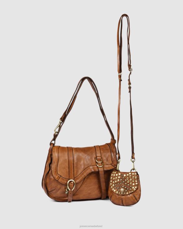 Campomaggi Arya schoudertas 46LN439 cognac leer Jo Mercer accessoires