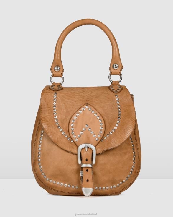 Campomaggi Texana schoudertas 46LN437 kameel leer Jo Mercer accessoires