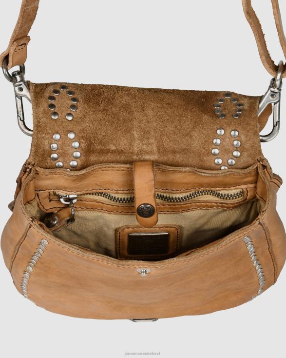 Campomaggi Texana schoudertas 46LN437 kameel leer Jo Mercer accessoires
