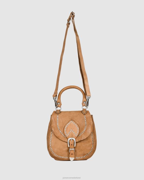 Campomaggi Texana schoudertas 46LN437 kameel leer Jo Mercer accessoires