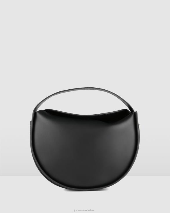Emery schoudertas 46LN428 zwart leer Jo Mercer accessoires