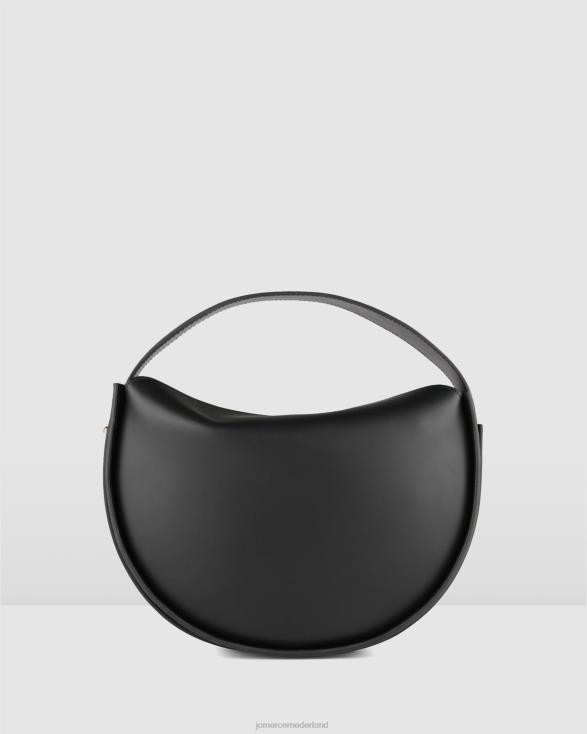 Emery schoudertas 46LN428 zwart leer Jo Mercer accessoires
