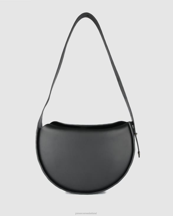 Emery schoudertas 46LN428 zwart leer Jo Mercer accessoires
