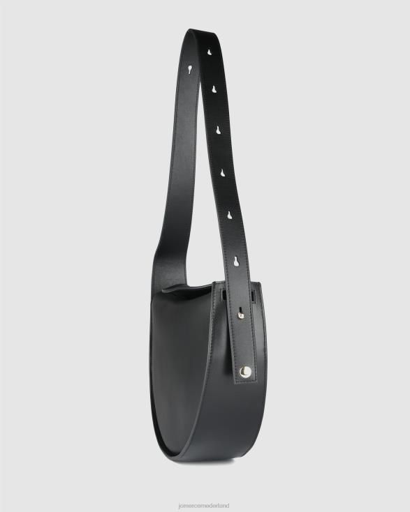 Emery schoudertas 46LN428 zwart leer Jo Mercer accessoires
