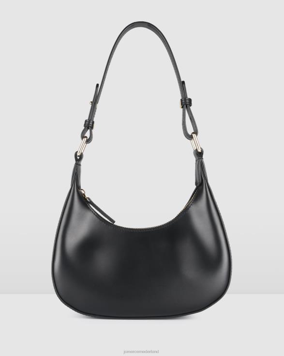 york schoudertas 46LN445 zwart leer Jo Mercer accessoires