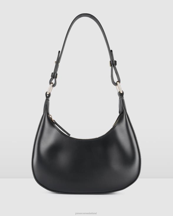 york schoudertas 46LN445 zwart leer Jo Mercer accessoires