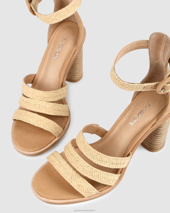 bianchi hoge hakken 46LN107 natuurlijke raffia Jo Mercer schoenen