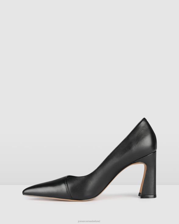 duif hoge hakken 46LN145 zwart leer Jo Mercer schoenen
