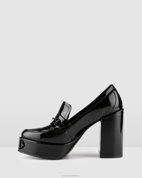 ezar schoenen met hoge hakken 46LN75 zwart patent Jo Mercer schoenen