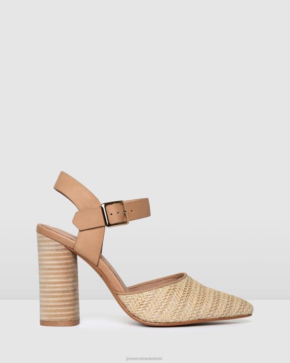 jessa hoge hakken 46LN121 natuurlijke multi Jo Mercer schoenen