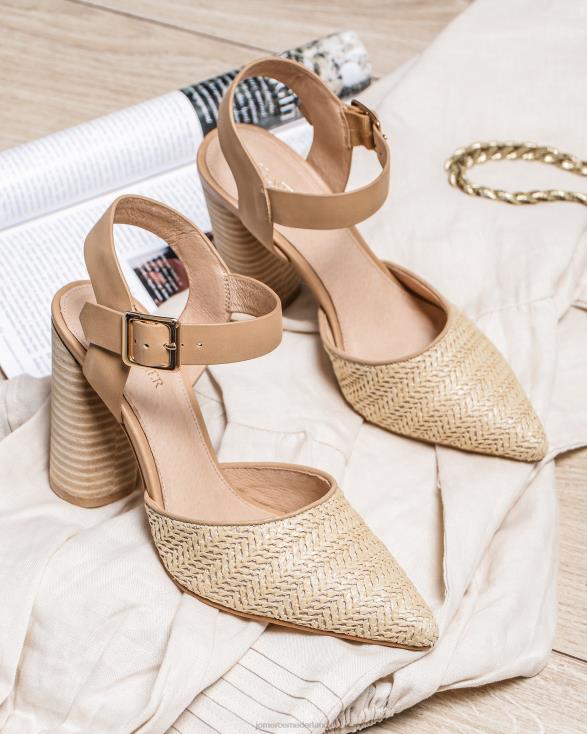 jessa hoge hakken 46LN121 natuurlijke multi Jo Mercer schoenen