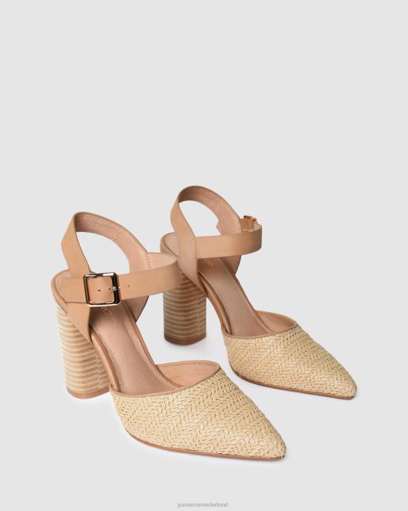 jessa hoge hakken 46LN121 natuurlijke multi Jo Mercer schoenen