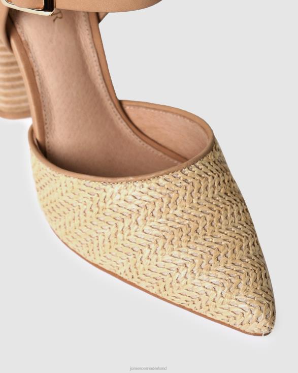 jessa hoge hakken 46LN121 natuurlijke multi Jo Mercer schoenen
