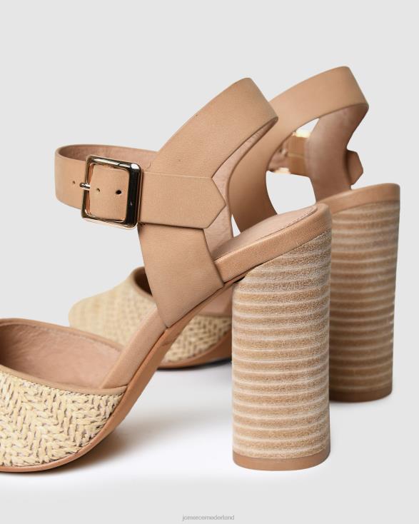 jessa hoge hakken 46LN121 natuurlijke multi Jo Mercer schoenen