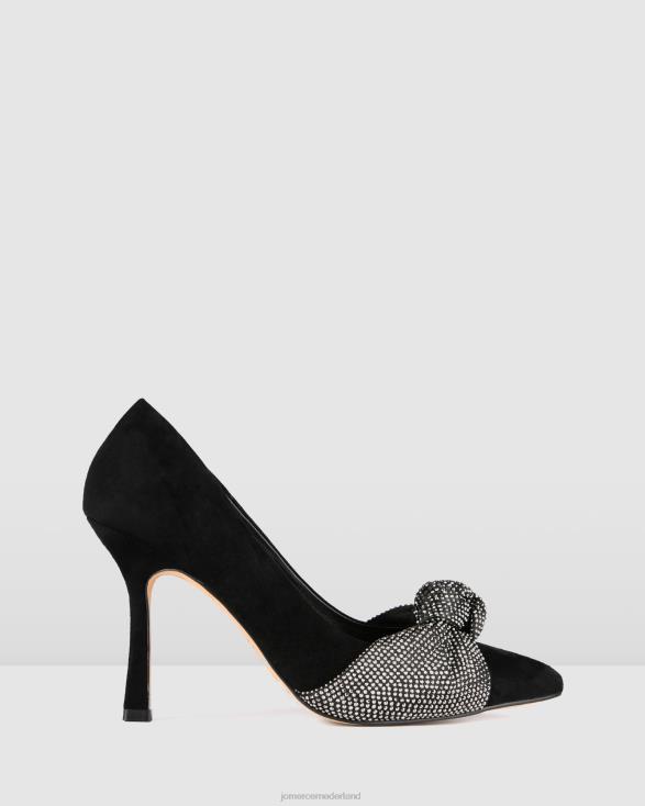 lexie hoge hakken 46LN93 zwart suède Jo Mercer schoenen