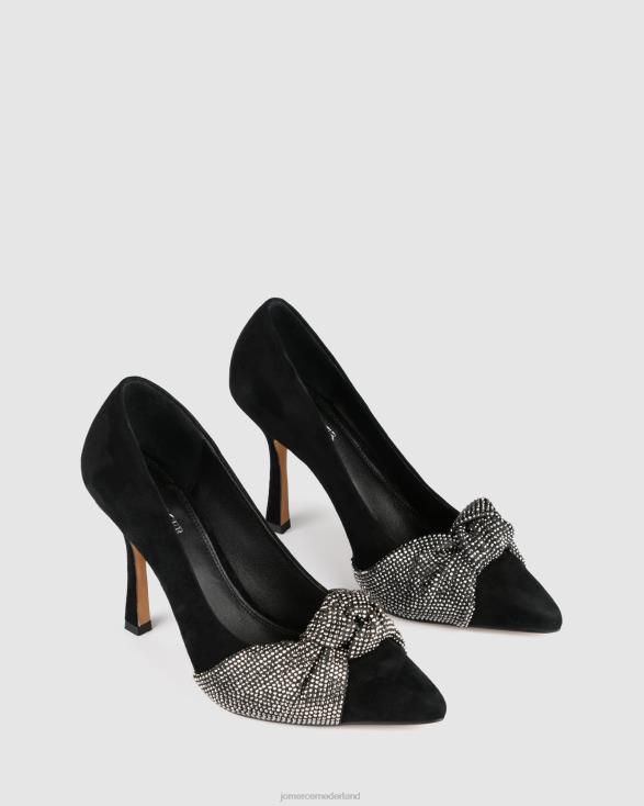 lexie hoge hakken 46LN93 zwart suède Jo Mercer schoenen