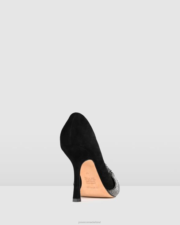 lexie hoge hakken 46LN93 zwart suède Jo Mercer schoenen