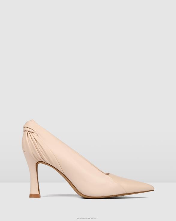 remi hoge hakken 46LN140 poederroze leer Jo Mercer schoenen