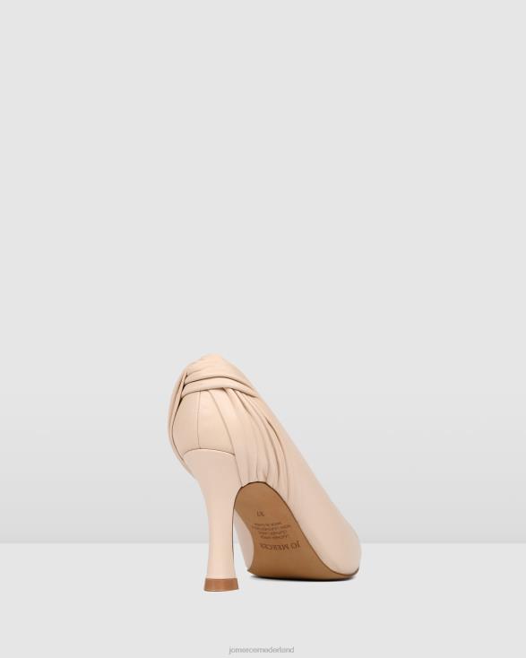 remi hoge hakken 46LN140 poederroze leer Jo Mercer schoenen