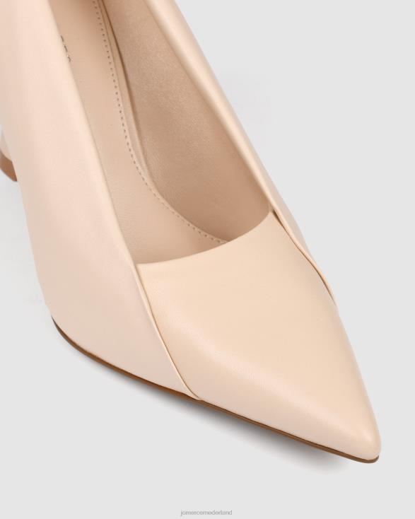 remi hoge hakken 46LN140 poederroze leer Jo Mercer schoenen